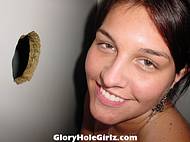 girl at the glory hole