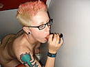 Tattooed Punk Chick Swallowing Dick