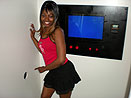 Ebony Girl in the Glory Hole booth